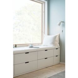 Comoda modulara Ikea Nordli 2 sertare 80x23 (Alb) Thumb