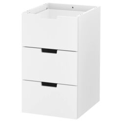 Comoda modulara Ikea Nordli 3 sertare 40x68 (Alb)