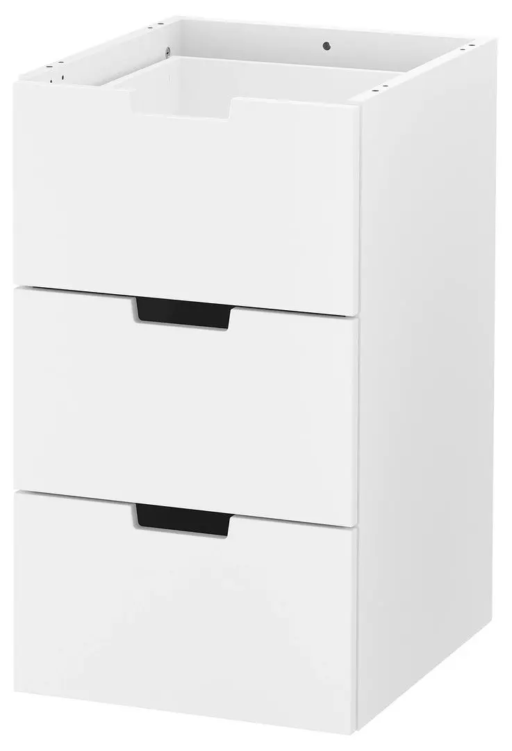 Comoda modulara Ikea Nordli 3 sertare 40x68 (Alb)