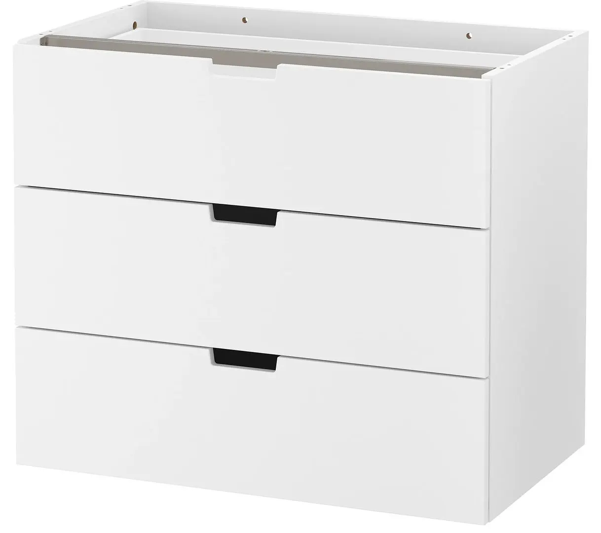 Comoda modulara Ikea Nordli 3 sertare 80x68 (Alb)