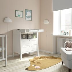 Пеленальный комод Ikea Sundvik 2 ящика 78x99x79 (Белый)