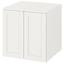 Tumba Ikea Smastad/Platsa 1 poliţă/cadru 60x57x63 (Alb)