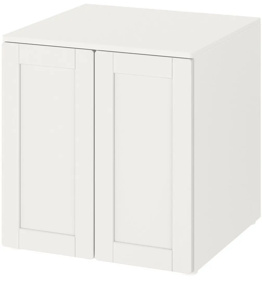 Tumba Ikea Smastad/Platsa 1 poliţă/cadru 60x57x63 (Alb)