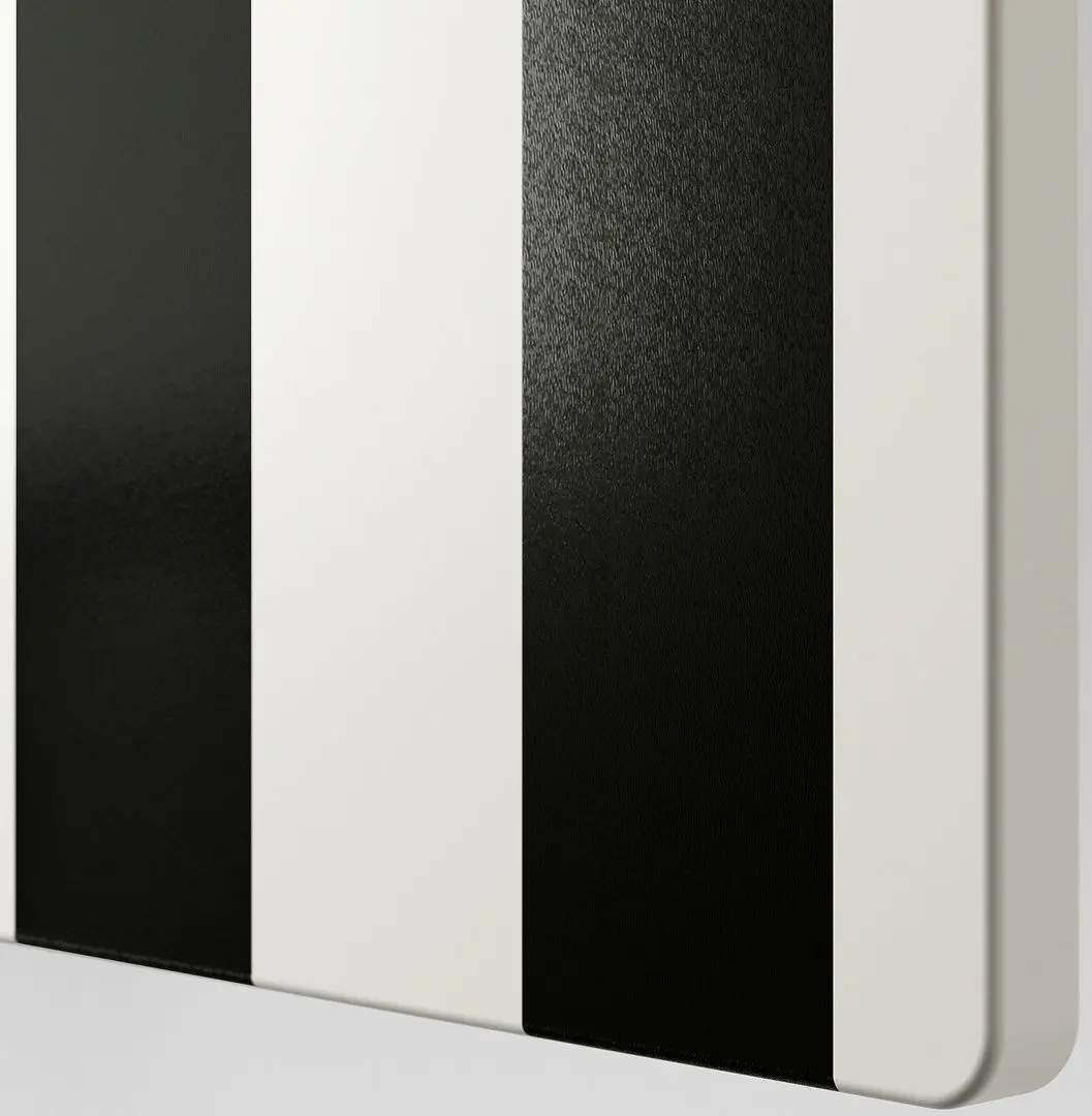 Тумба Ikea Smastad/Platsa 3 ящика 120x42x123 (Белый/Красный/В Полоску)