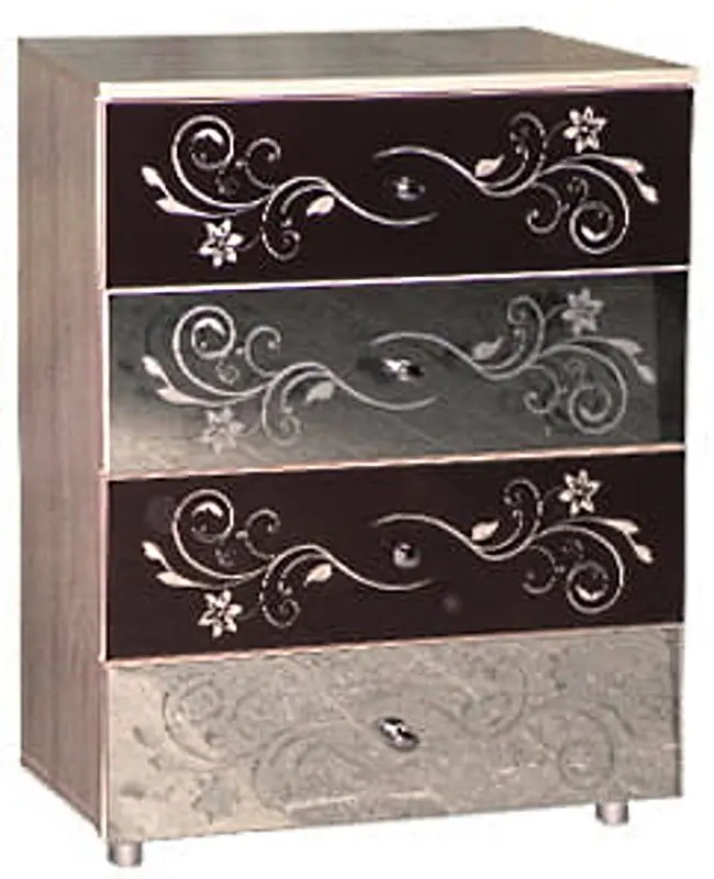 Comoda КМК 0363.11 Magiya 4YA (Chamonix Oak Light/Nut Chocolate)