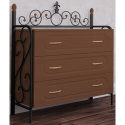 Comoda Металл-Дизайн 113х97х44 (Black Velvet/Apple Tree)