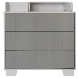 Comoda de infasat Miracolo Bruno (Grey/White) Thumb