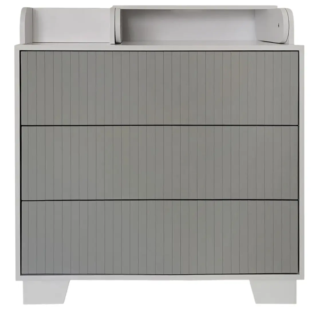 Comoda de infasat Miracolo Bruno (Grey/White)