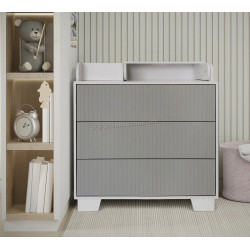 Пеленальный комод Miracolo Bruno (Grey/White)