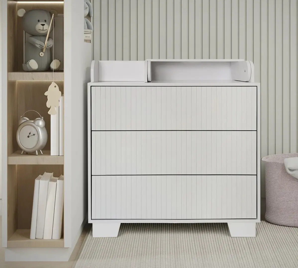 Пеленальный комод Miracolo Bruno (White)