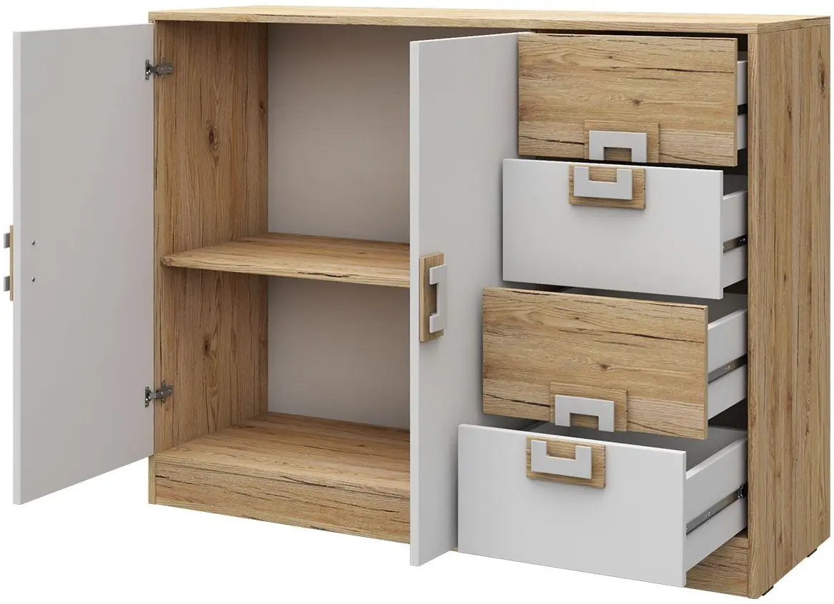 Tumba Mirjan24 Niczi/Nico 8 (Light Oak/White)