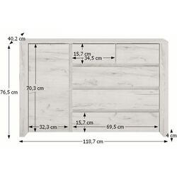 Тумба Tempo Kondela Angel Typ 41 (Craft White) Thumb