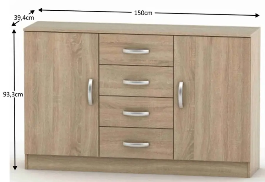 Tumba Tempo Kondela Betty 2 BE02-019-01 (Sonoma Oak) - 2