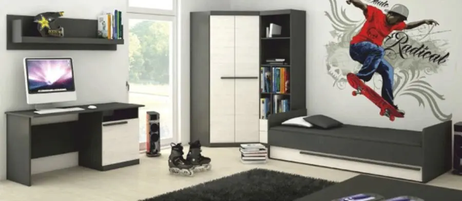 Comoda Mobhaus Beverly (Pine Andersen/Graphite Gray)