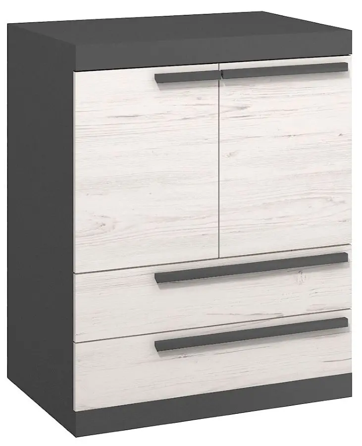 Comoda Mobhaus Beverly (Pine Andersen/Graphite Gray)