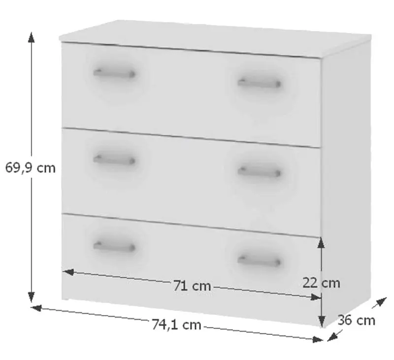 Комод Mobhaus Garbo 3 (White)