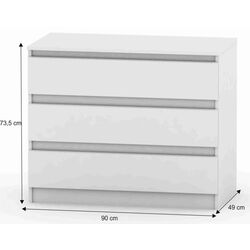 Comoda Tempo Kondela Hany New 003 (White) Thumb