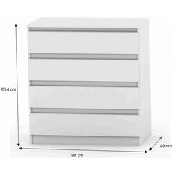 Comoda Tempo Kondela Hany New 004 (White) Thumb