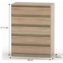 Comoda Tempo Kondela Hany New 005 (Sonoma Oak) Thumb