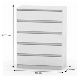 Comoda Tempo Kondela Hany New 005 (White) Thumb