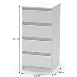 Comoda Tempo Kondela Hany New 009 (White) Thumb