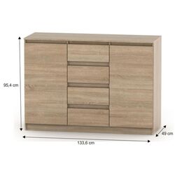 Тумба Tempo Kondela Hany New 010 (Sonoma Oak) Thumb