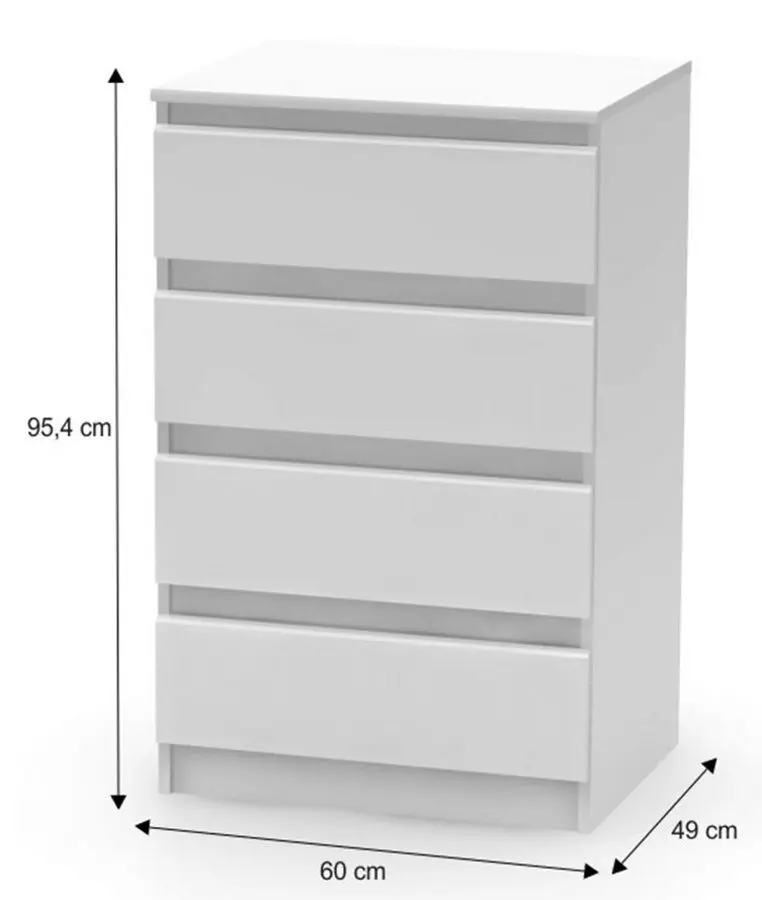 Comoda Tempo Kondela Hany New 014 (White)