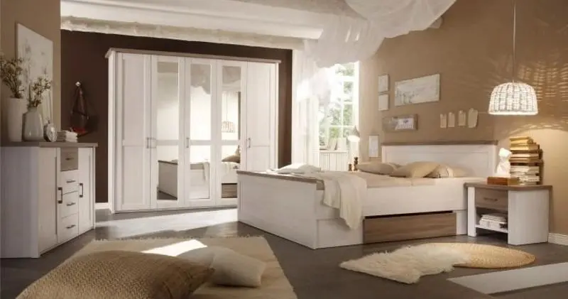 Tumba Tempo Kondela Lumera (Pine White/Sonoma Oak Truffle)