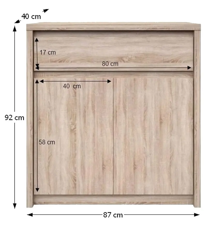 Тумба Tempo Kondela Norty Typ 9 (Sonoma Oak)