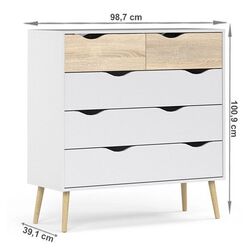 Comoda Tempo Kondela Oslo 75456 (Sonoma Oak/White) Thumb