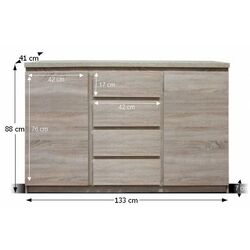 Тумба Mobhaus Panama Typ 08 (Sonoma Oak) Thumb