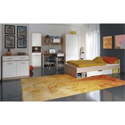 Тумба Mobhaus Teyo 2D1S (White/Sonoma Oak) Thumb