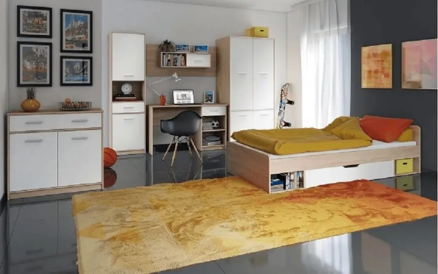 Тумба Mobhaus Teyo 2D1S (White/Sonoma Oak)