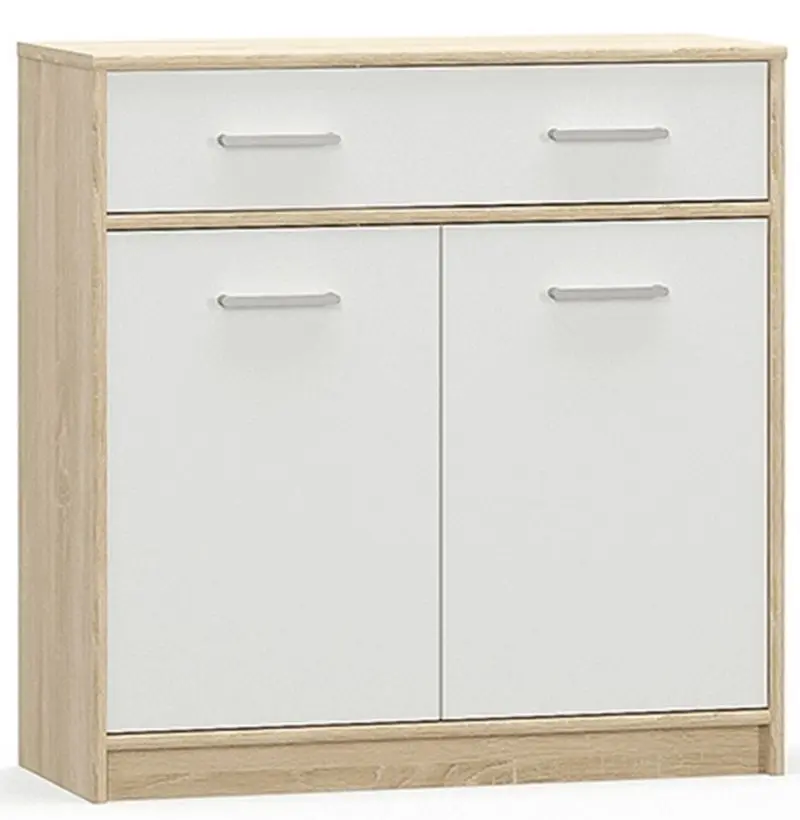 Тумба Mobhaus Teyo 2D1S (White/Sonoma Oak)