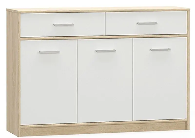 Тумба Mobhaus Teyo 3D2S (White/Sonoma Oak)