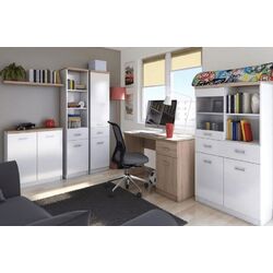 Comoda Tempo Kondela Topty Typ 12 1D4S (White/Sonoma Oak) Thumb