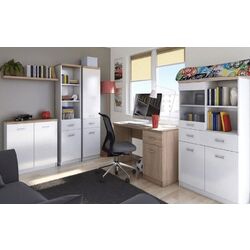 Комод Tempo Kondela Topty Typ 13 2D (White/Sonoma Oak) Thumb