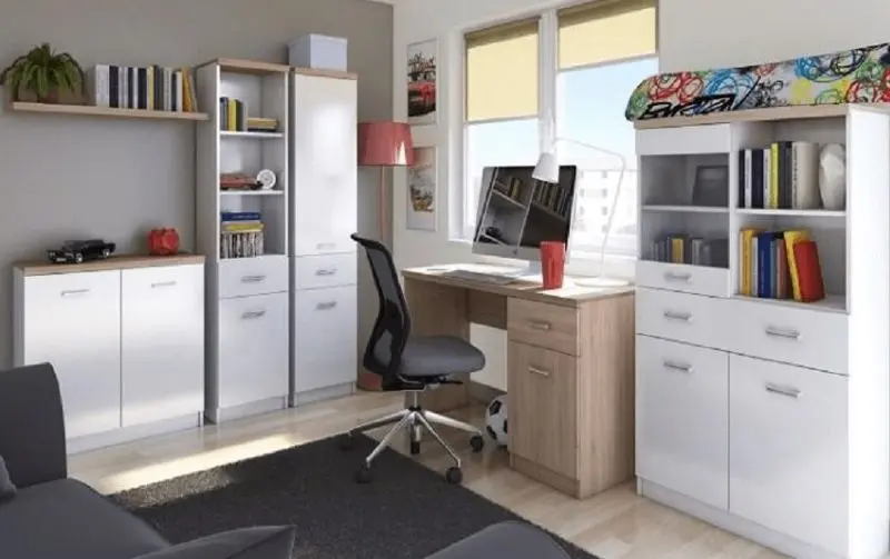 Комод Tempo Kondela Topty Typ 13 2D (White/Sonoma Oak)