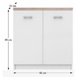 Комод Tempo Kondela Topty Typ 13 2D (White/Sonoma Oak) Thumb