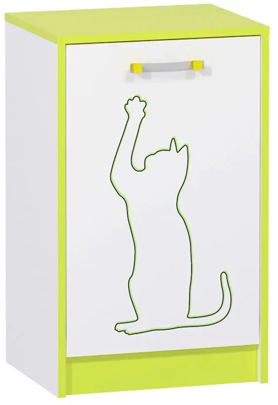 Тумба Mobi Альфа 13.54 (Лайм Зеленый/Белый Премиум)