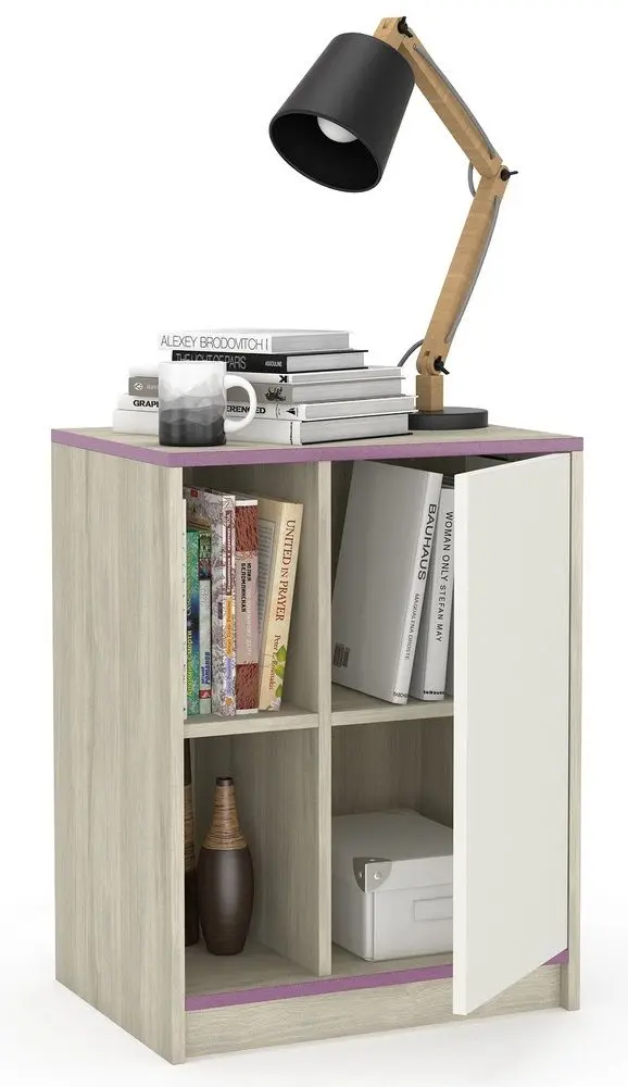 Тумба Mobi Гольф 4 (Перламутр Черешня/Белая Шагрень) - 2