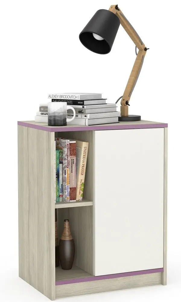 Тумба Mobi Гольф 4 (Перламутр Черешня/Белая Шагрень)