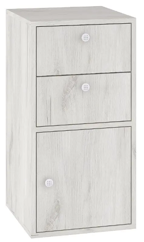 Тумба Mobi Тетрис 1 312 (Дуб Крафт Белый)