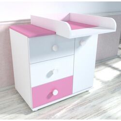 Пеленальный комод MyKids Kombo D120 (White/Pink)