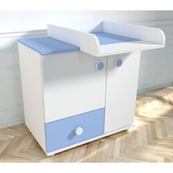 Comoda de infasat MyKids Lucky  0121PE (White/Blue)