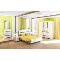 Комод Неман Леонардо МН-026-07 (Дуб Сонома/Белый Полуглянец) Thumb