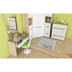 Комод Неман Леонардо МН-026-07 (Дуб Сонома/Белый Полуглянец) Thumb