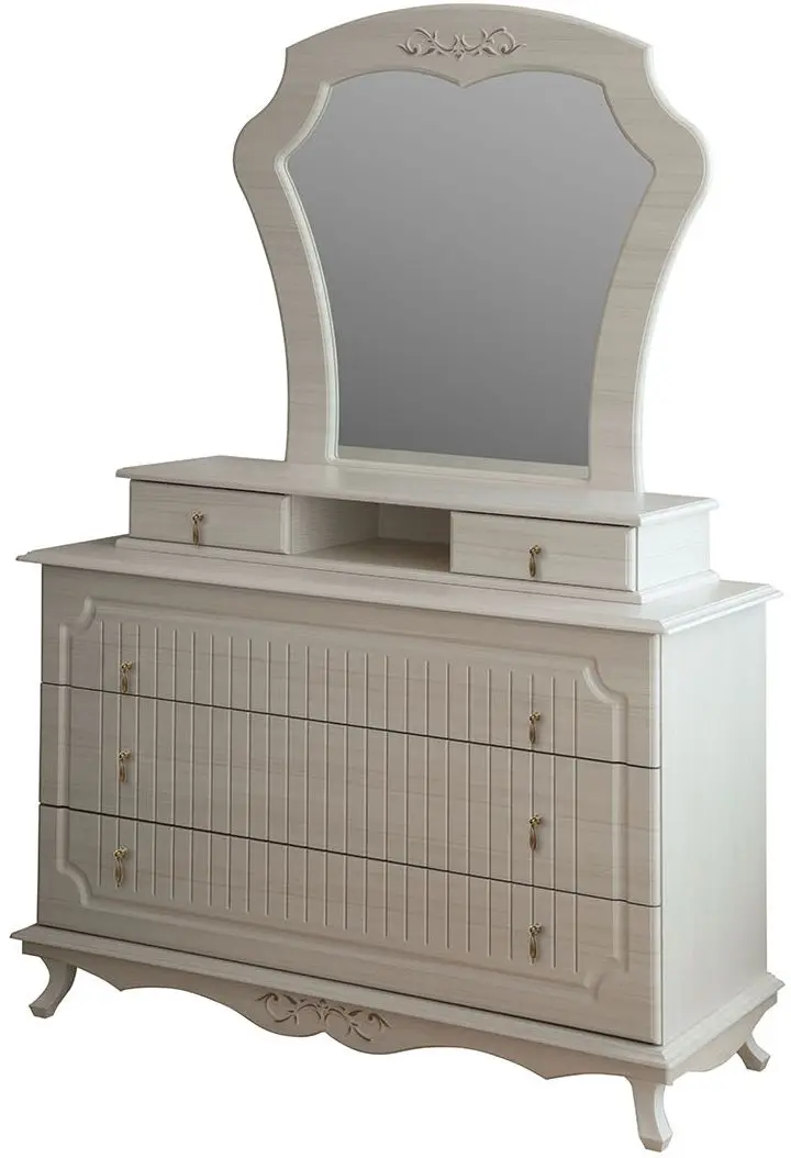 Comoda Олмеко Kantri 06.115 (Woodline Cream/Sandal White Patina)