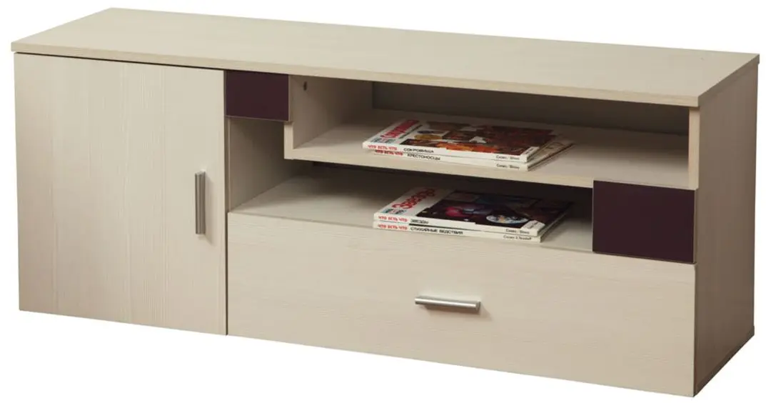 Tumba TV Олмеко Nekst 06.272 (Woodline Cream/Eggplant)