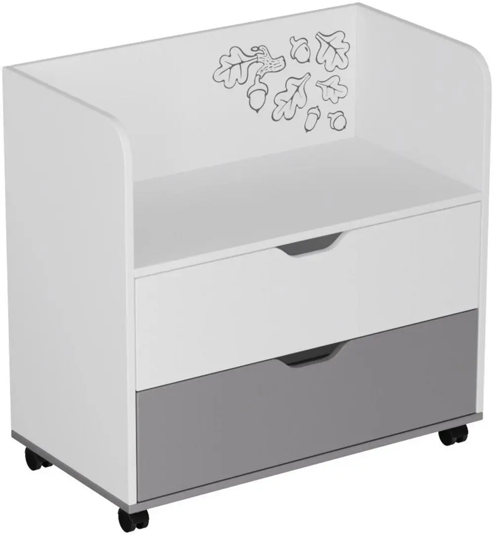 Комод Smart Соня Оранжевая Корова (White/Grey)